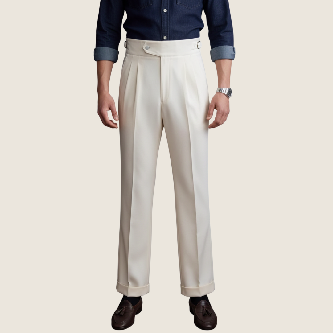 Men's Classic Formal Trousers | Adjustable-Strap