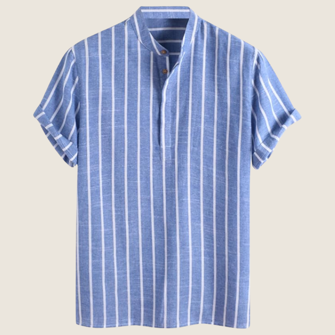 Men's Stripped Summer Shirt | Short-Sleeve