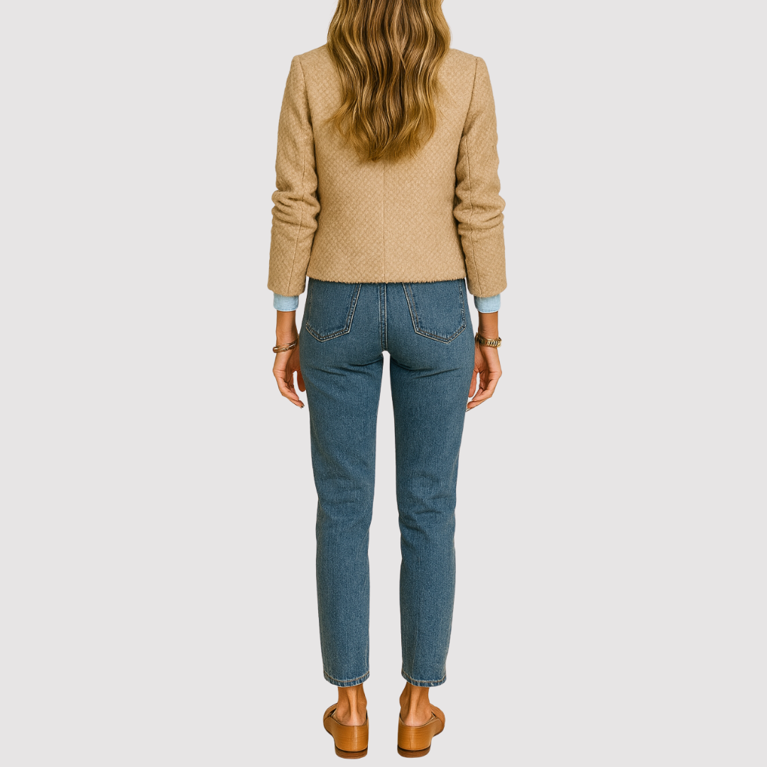 Women’s Beige Overlay Jacket | All-Year