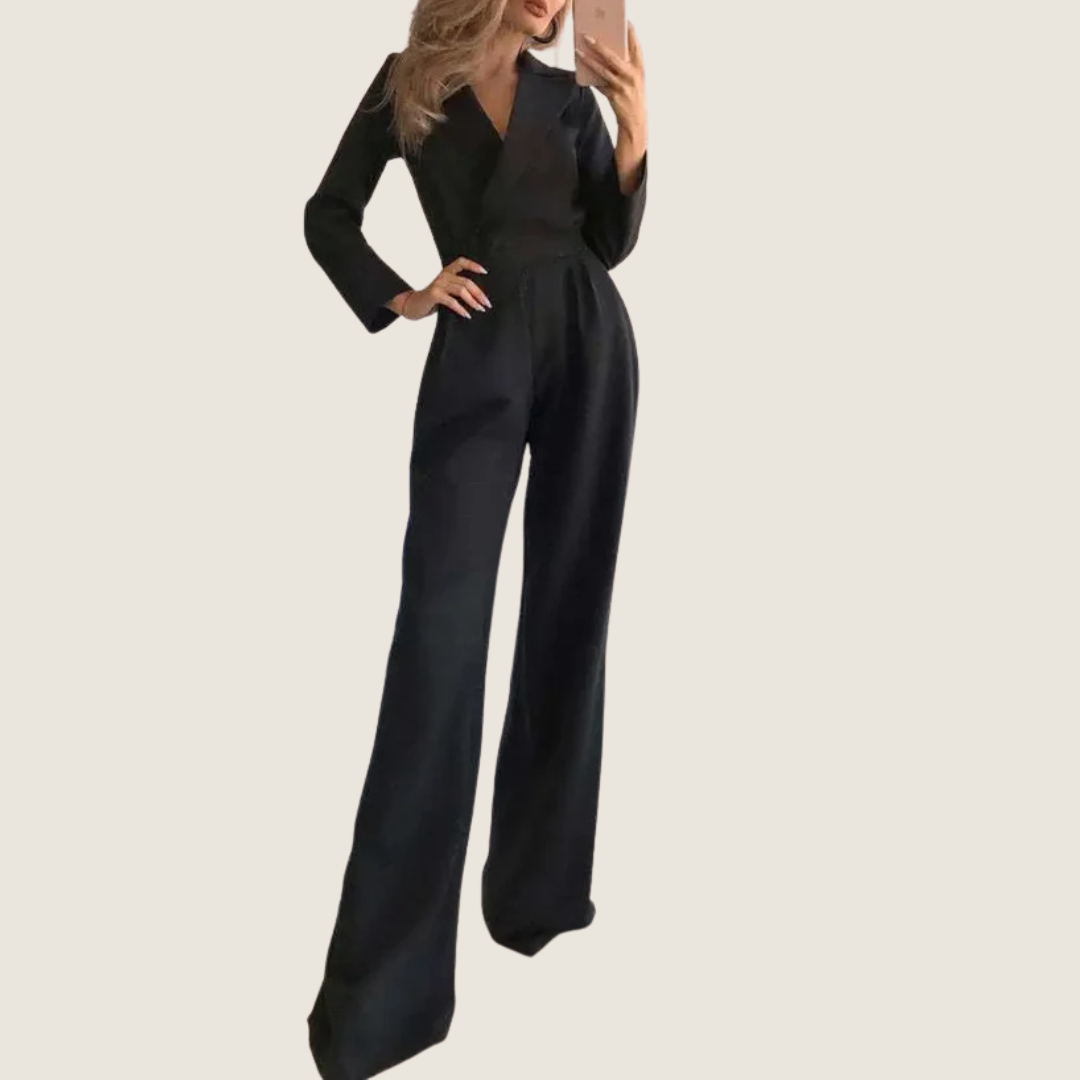 Women's Classic Party Jumpsuit | Long-Sleeve