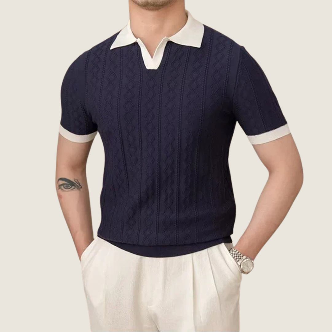 Men's Classic Knitted Summer Shirt | Short-Sleeve