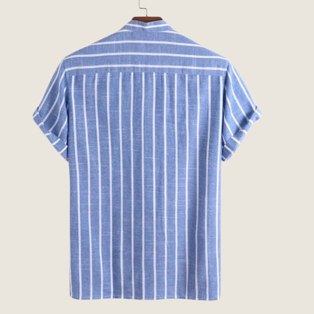 Men's Stripped Summer Shirt | Short-Sleeve