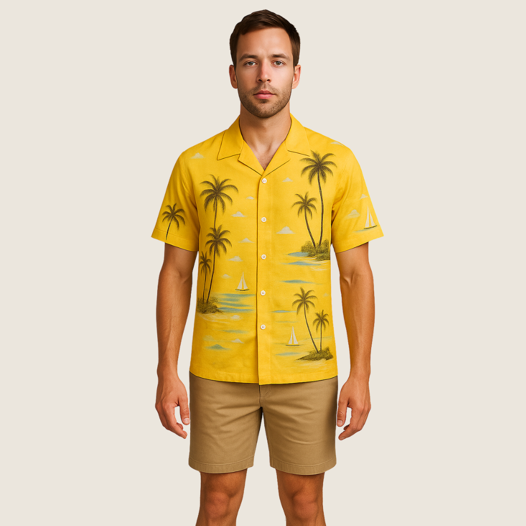 Men's Summer Beach Shirt | Short Sleeve