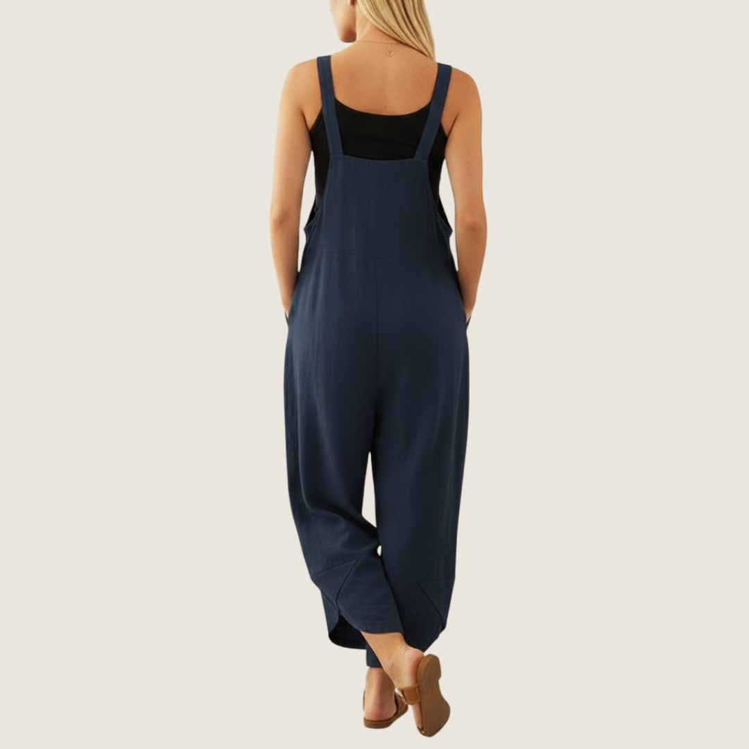 Women's Casual All-Season Jumpsuit | Adjustable-Suspender