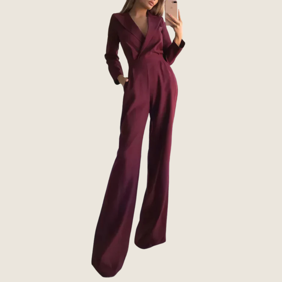 Women's Classic Party Jumpsuit | Long-Sleeve