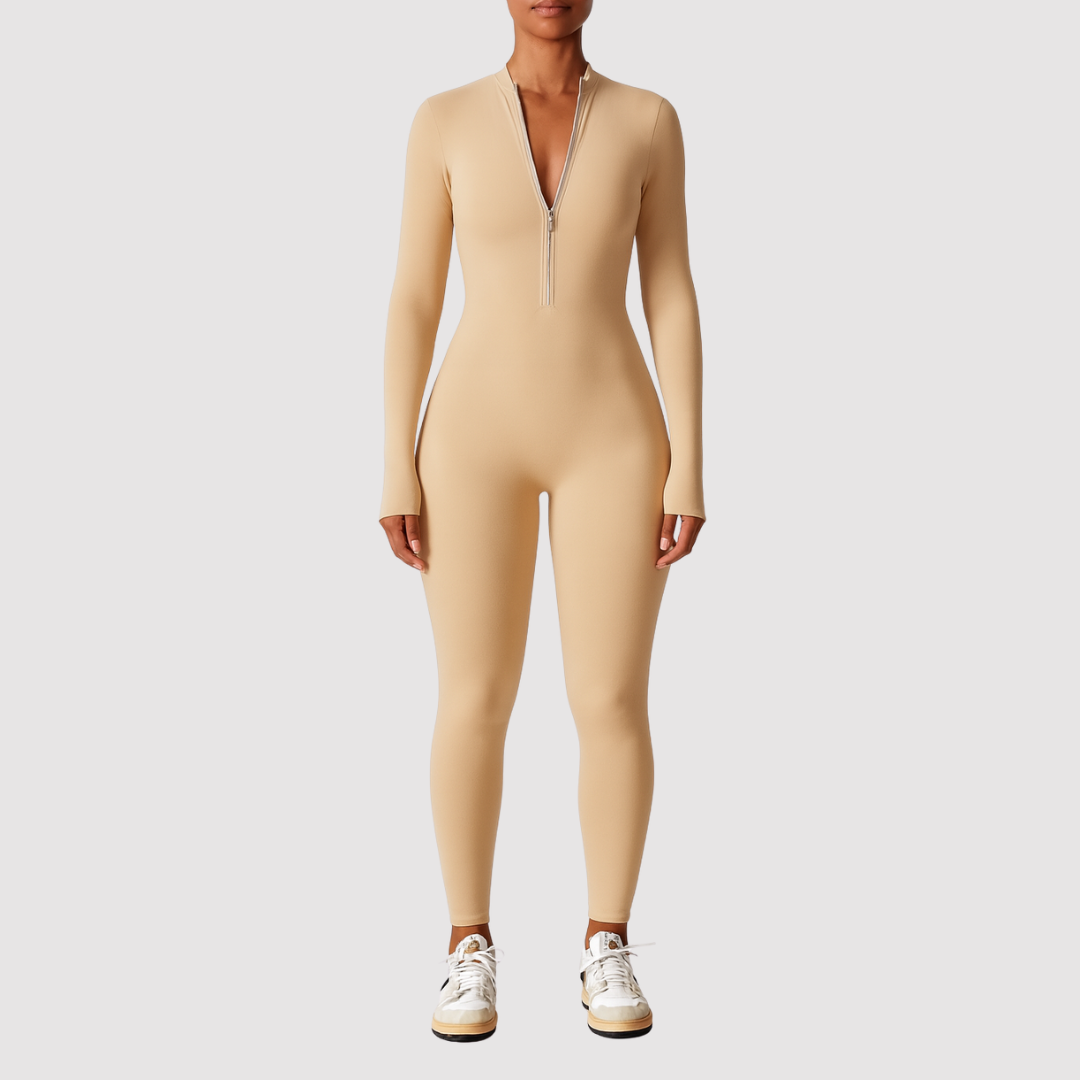 Women's One-Peice Jumpsuit Gym | Long-Sleeve