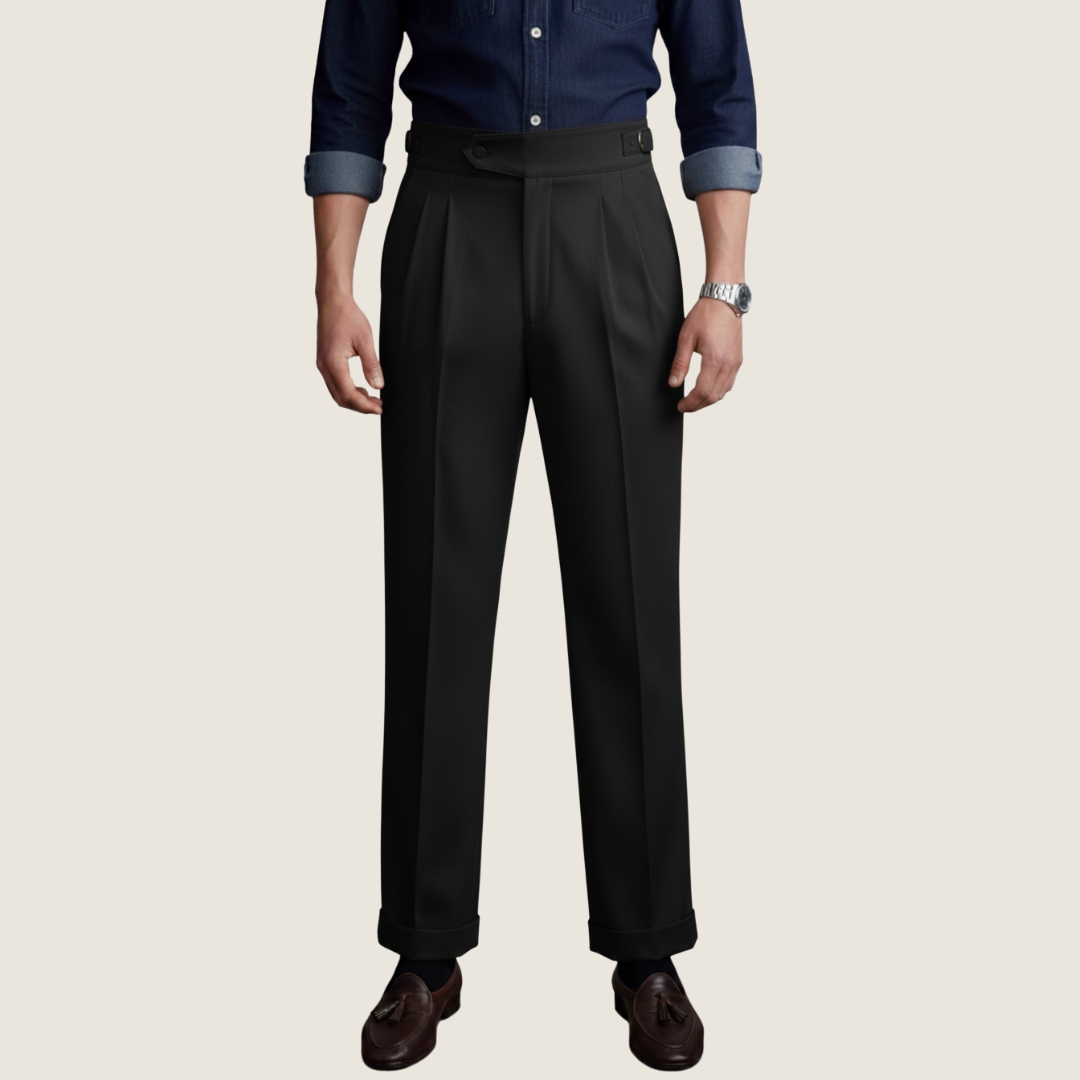 Men's Classic Formal Trousers | Adjustable-Strap