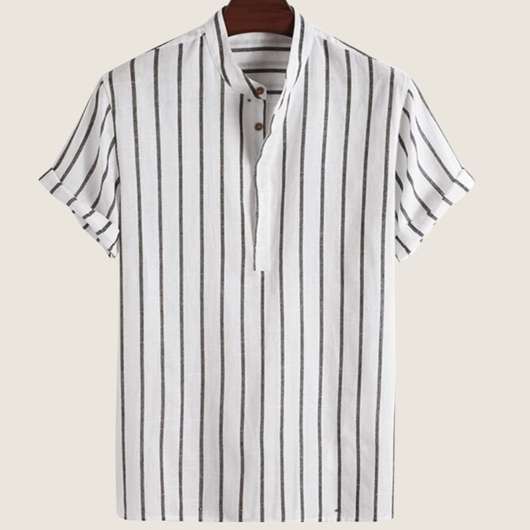 Men's Stripped Summer Shirt | Short-Sleeve