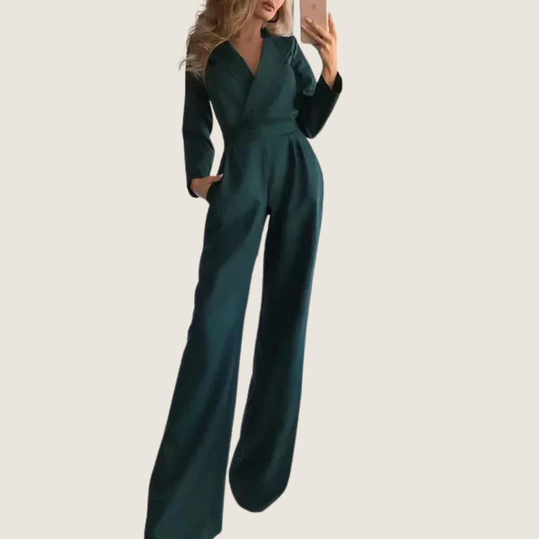 Women's Classic Party Jumpsuit | Long-Sleeve
