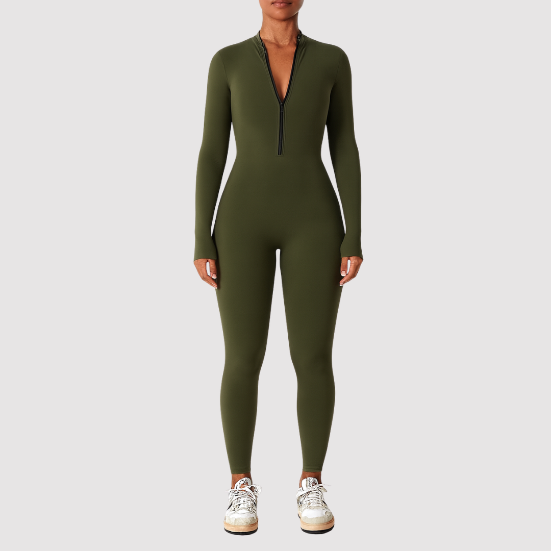 Women's One-Peice Jumpsuit Gym | Long-Sleeve