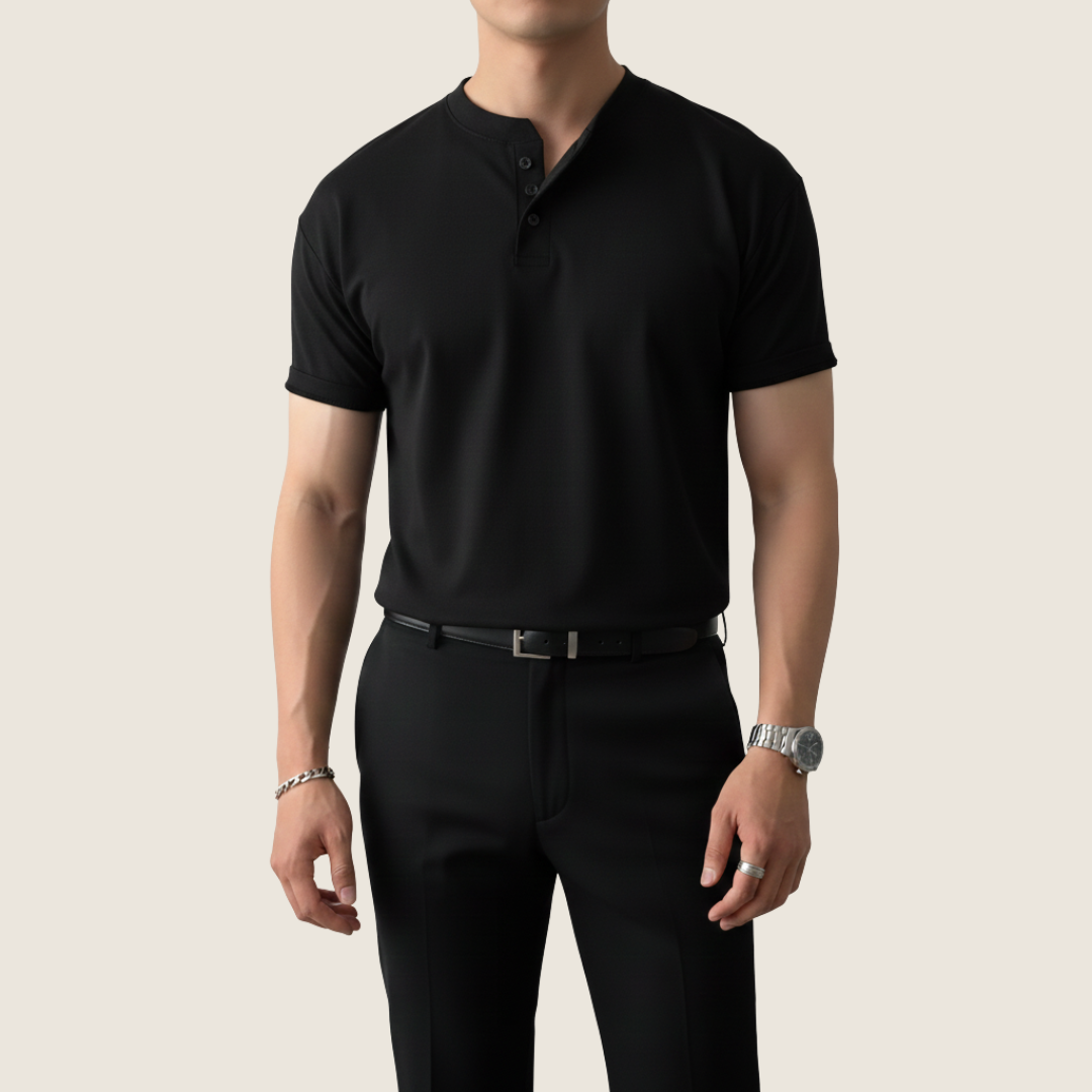 Men's Casual Short Sleeve Shirt | Round-Neck