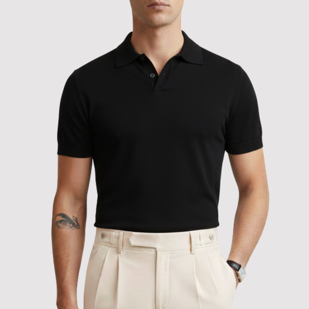 Men's Summer V-Neck Polo Shirt | Short-Sleeve