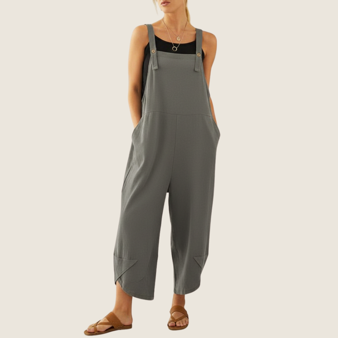 Women's Casual All-Season Jumpsuit | Adjustable-Suspender