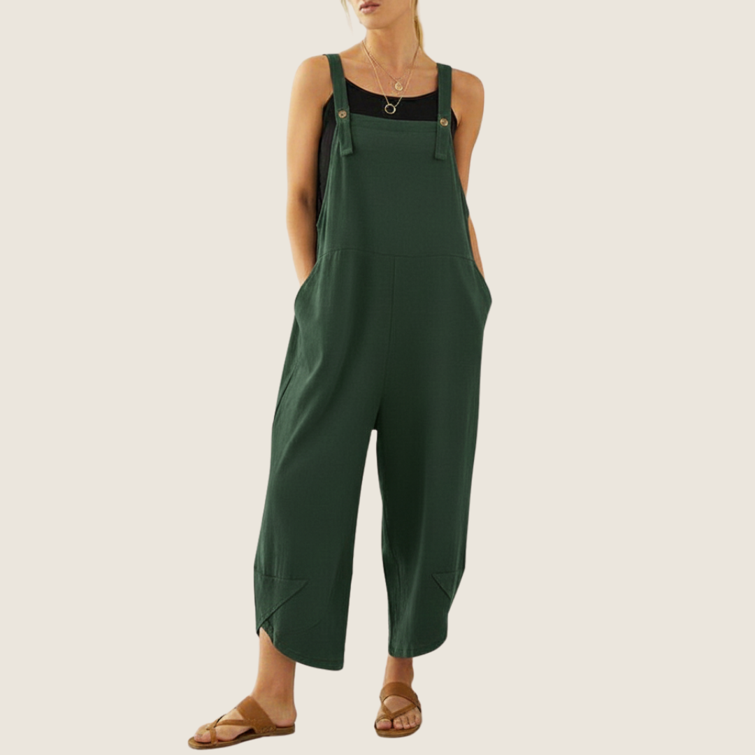 Women's Casual All-Season Jumpsuit | Adjustable-Suspender