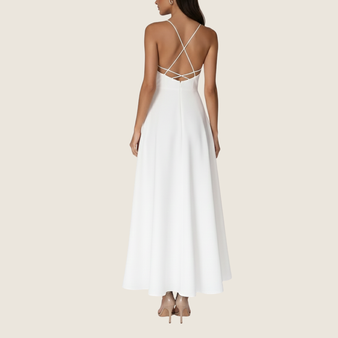 Women's Summer A-Line Maxi Dress | Spaghetti-Straps