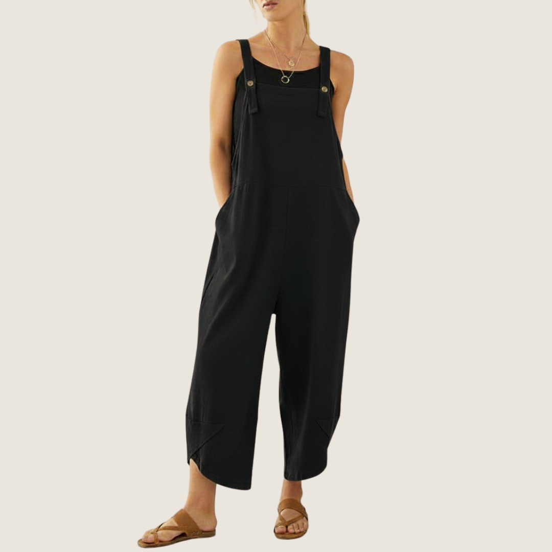 Women's Casual All-Season Jumpsuit | Adjustable-Suspender