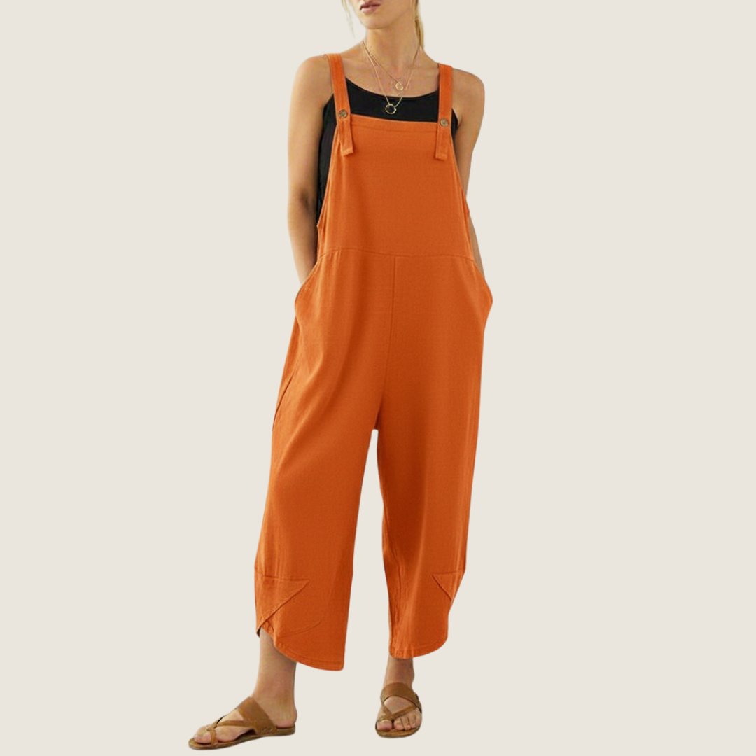 Women's Casual All-Season Jumpsuit | Adjustable-Suspender